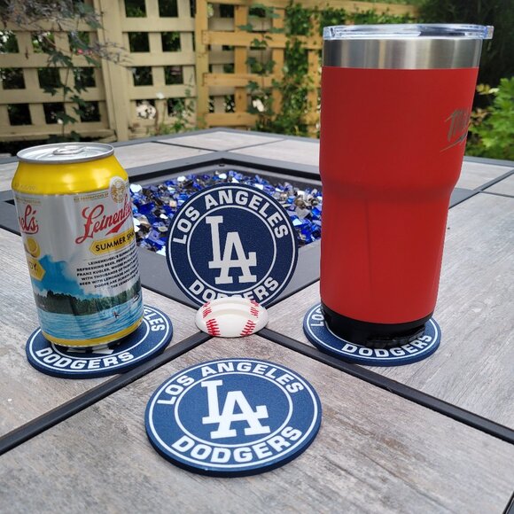 Los Angeles Dodgers Coaster Set - 3D Printed - (Set of 4) - Picture 2 of 4